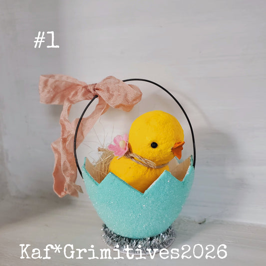 Spun Cotton Peep in Egg #1