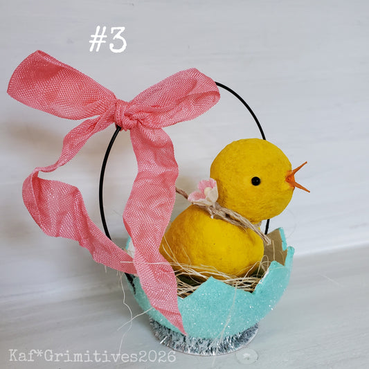 Spun Cotton Peep in Egg #3